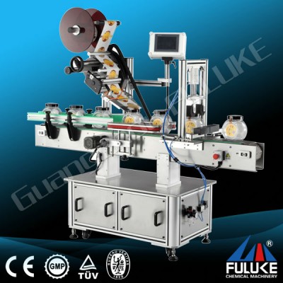 FLK new design labeler for square bottle, cone bottles label machine, bottle labeling machine