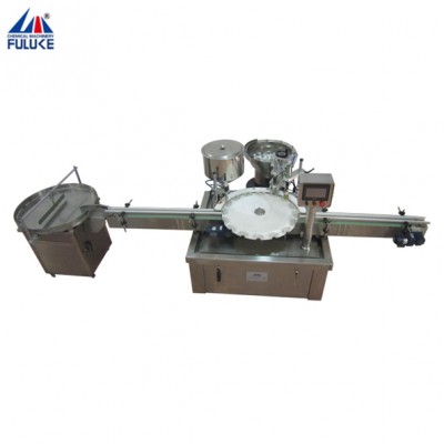 Automatic liquid filling capping and labeling machine